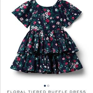 Janie and Jack Floral Tiered Ruffle Dress